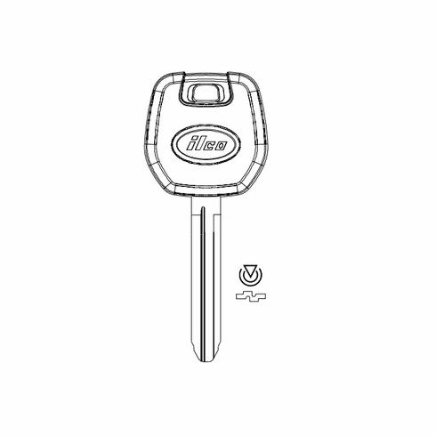 ILCO TOY43RH-PT Auto Transponder Key
