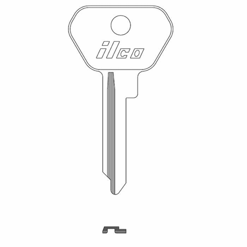 ILCO VO62 Key Blank N/P Volvo
