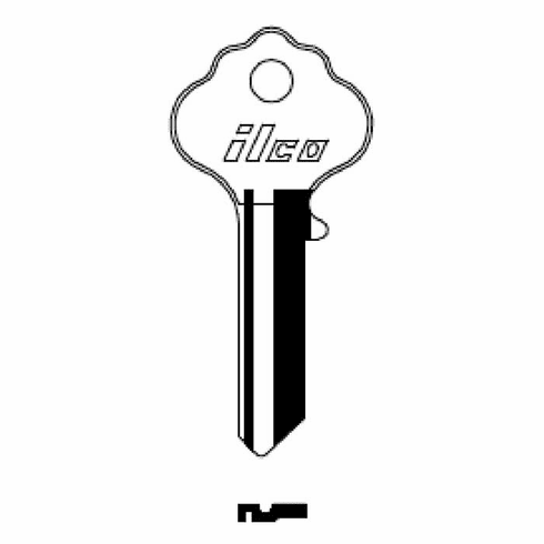 ILCO X1054WA-ILCO Key Blank N/P - Wr2