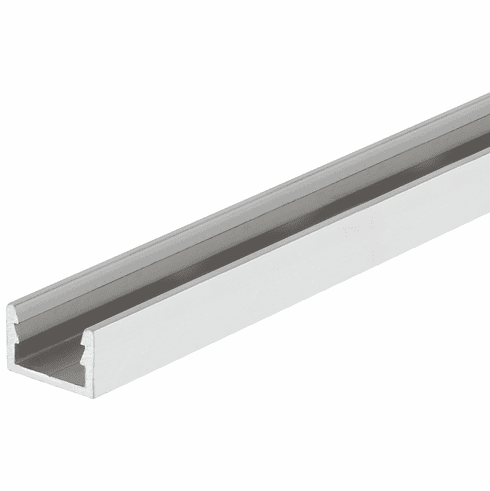 Hafele 783.53.973 Click profile, Panel mounting system for clicking in, Single profile, silver colored anodized