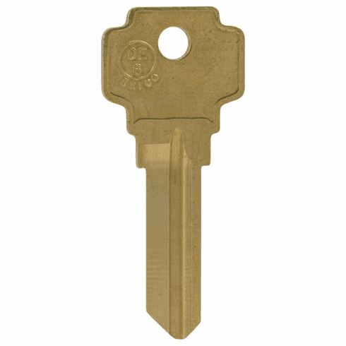 JMA DE6-JMA Key Blank De6/Ilco D1054K Brass