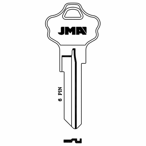 JMA KW10-NP-JMA Key Blanks Kw10-Np / Ilco A1176St