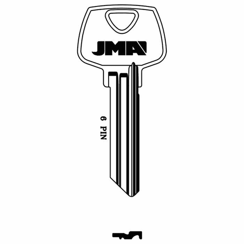 JMA S22-JMA Key Blank S22 La Brass Sargent 6 Pin