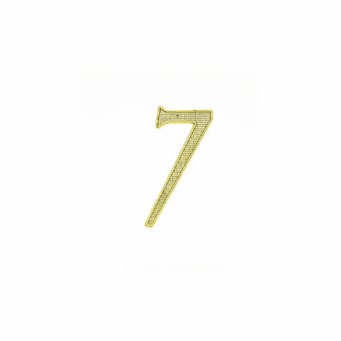JVJ 00737 4" House Number "7" Polished Brass