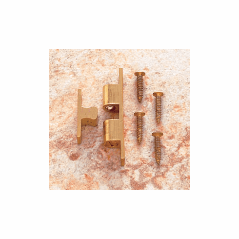 JVJ 06401 Raw Solid Brass Finish Tension Catch, Solid Brass