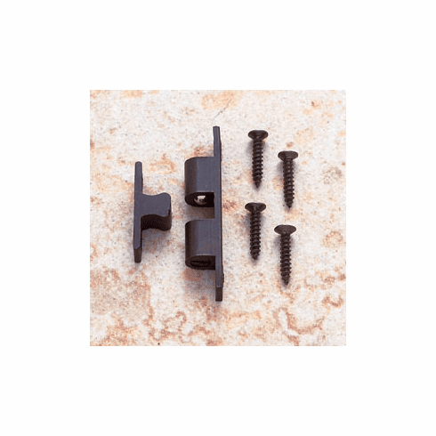 JVJ 06420 Oil Rubbed Bronze Finish Tension Catch, Solid Brass