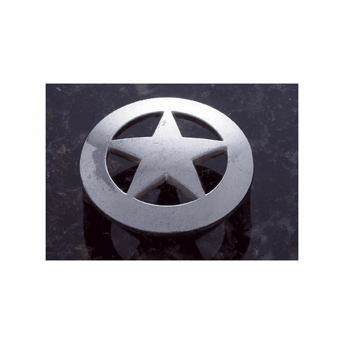 JVJ 06806 Lone Star Collection Old Silver Finish 2-1/8" c/c (2-1/2" OA) Large Star Knob