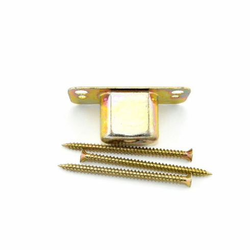 JVJ 10112 Old World Bronze Finish Flush Self-Closing Hinge (Pair), Composition Steel