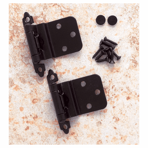 JVJ 10220 Oil Rubbed Bronze Finish ? Inset Self-Closing Hinge (Pair), Composition Steel