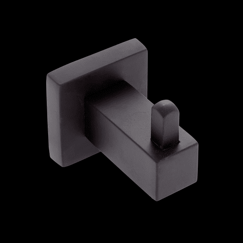 JVJ 20507 Milan Series Matte Black Finish Robe Hook,  Zinc