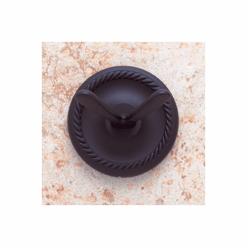 JVJ 20607 Prestige Series Oil Rubbed Bronze Finish Double Robe Hook C/S, Solid Brass