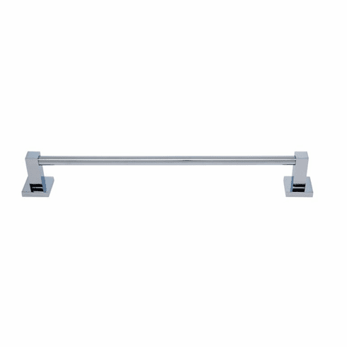 JVJ 20918 Milan Series Polished Chrome Finish 18" Towel Bar Set, Zinc & Stainless Steel