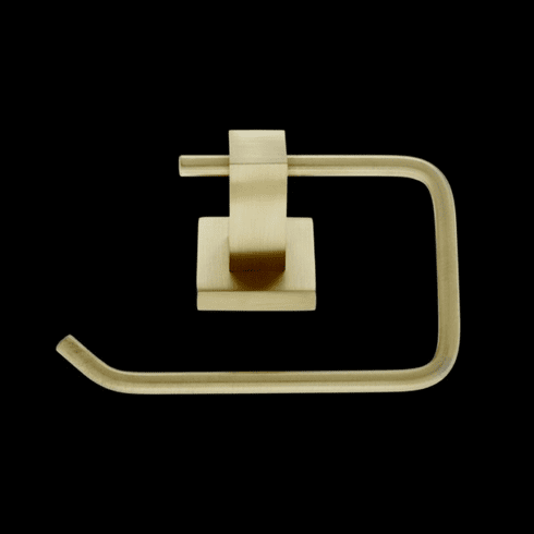 JVJ 21305 Milan Series Satin Brass Finish Squared Euro Paper Holder C/S, Zinc & Stainless Steel