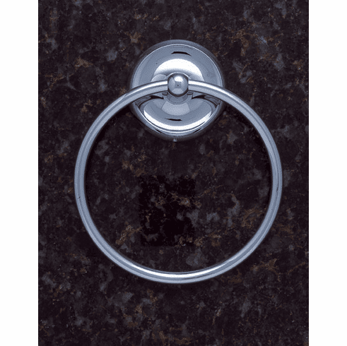 JVJ 21406 Paramount Series Polished Chrome Finish Towel Ring C/S, Solid Brass