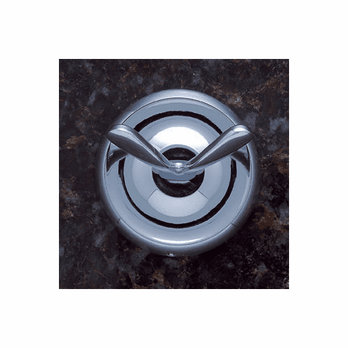 JVJ 21407 Paramount Series Polished Chrome Finish Double Robe Hook C/S, Solid Brass