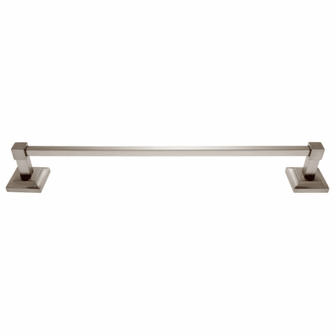 JVJ 21924 Aspen Series Satin Nickel Finish 24" Towel Bar, Solid Brass