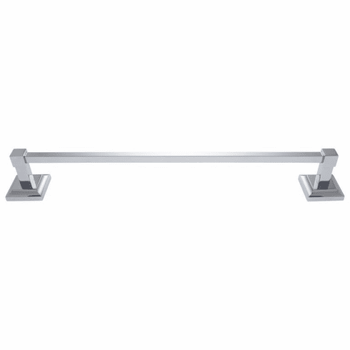 JVJ 22024 Aspen Series Polished Chrome Finish 24" Towel Bar,  Solid Brass