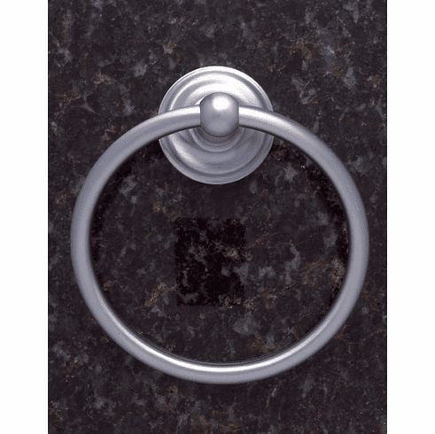 JVJ 22306 Highland Series Satin Nickel Finish Towel Ring C/S