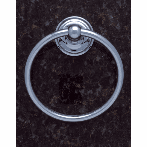 JVJ 22406 Highland Series Polished Chrome Finish Towel Ring C/S