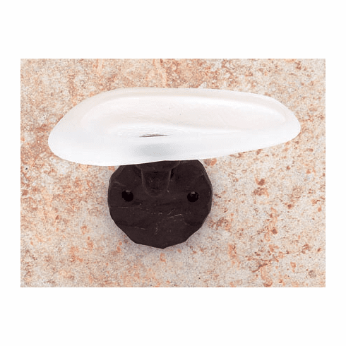 JVJ 22503 Primitive Series Antique Bronze Soap Dish E/S, Composition Zamac