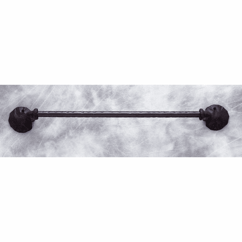 JVJ 22524 Primitive Series Antique Bronze 24 Towel Bar Set E/S, Composition Zamac