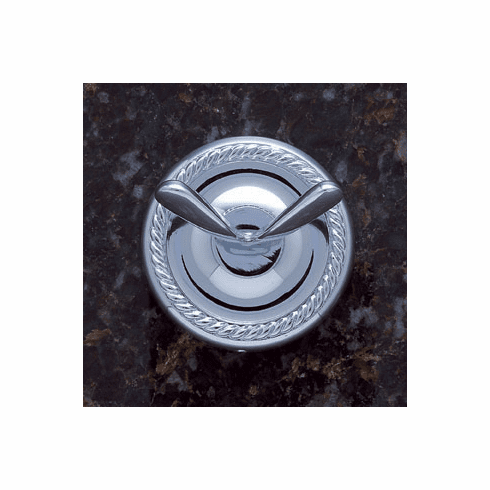 JVJ 22607 Prestige Series Polished Chrome Finish Double Robe Hook C/S, Solid Brass