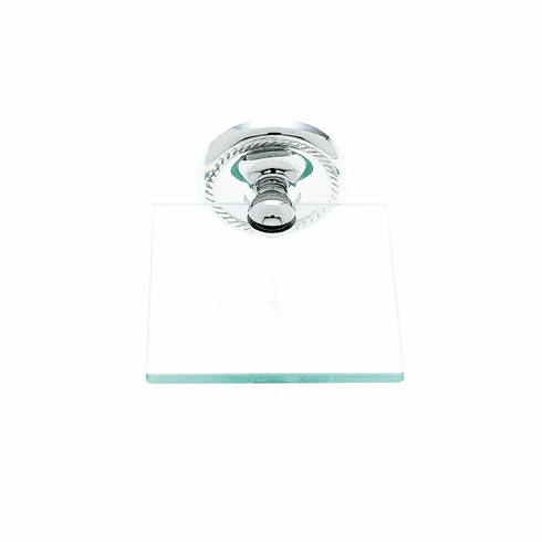 JVJ 22610 Prestige Series Chrome Finish Potpourri Glass Shelf C/S, Composition Solid Brass