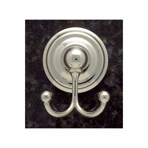 JVJ 22807 Highland Series Polished Brass Finish Robe Hook C/S, Composition Zamac