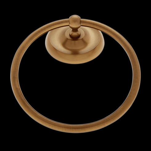 JVJ 23006 Paramount Series Satin Brass Finish Towel Ring C/S, Solid Brass