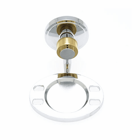 JVJ 23204 Contemporary Series Split Finish Smooth Tooth./Tum.Holder Chrome/Brass C/S, Composition Solid Brass
