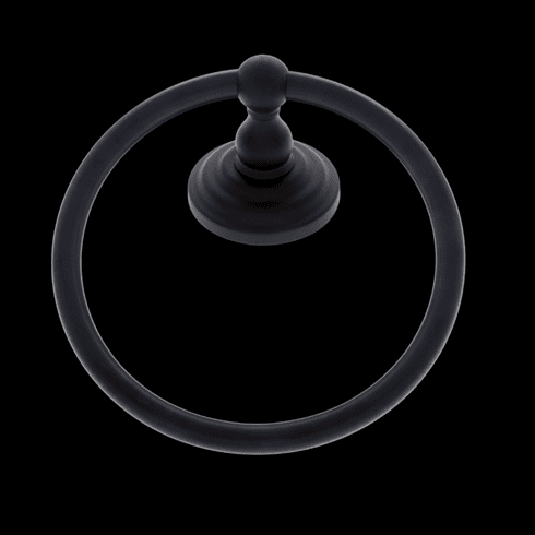 JVJ 23406 Highland Series Matte Black Finish Towel Ring C/S