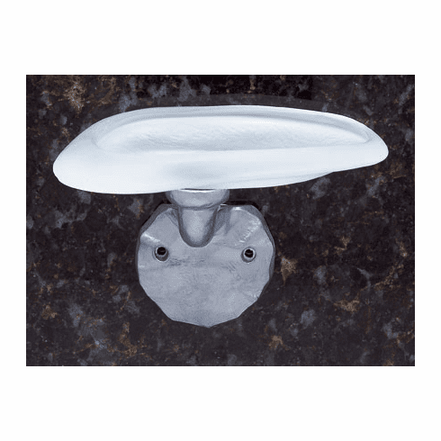 JVJ 23503 Primitive Series Antique Satin Nickel Soap Dish E/S, Composition Zamac