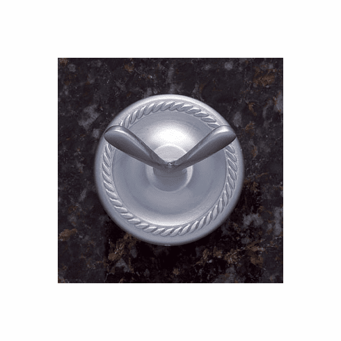 JVJ 23607 Prestige Series Satin Nickel Finish Double Robe Hook C/S, Solid Brass