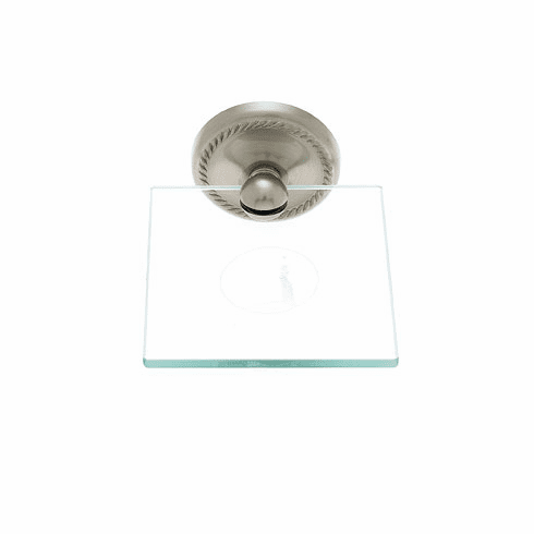 JVJ 23610 Prestige Series Satin Nickel Finish Potpourri Glass Shelf C/S, Composition Solid Brass