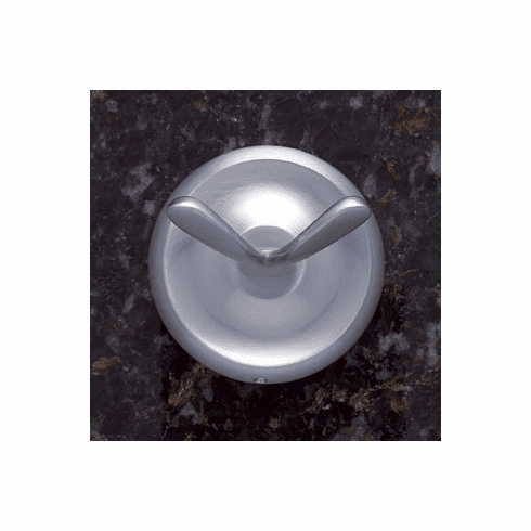 JVJ 24207 Paramount Series Satin Nickel Finish Double Robe Hook C/S, Solid Brass