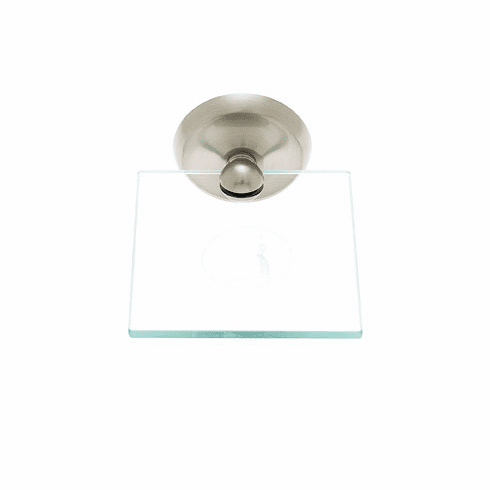 JVJ 24210 Paramount Series Satin Nickel Finish Potpourri Glass Shelf C/S, Composition Solid Brass
