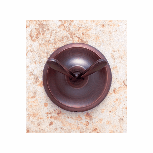 JVJ 24407 Paramount Series Old World Bronze Finish Double Robe Hook C/S, Solid Brass