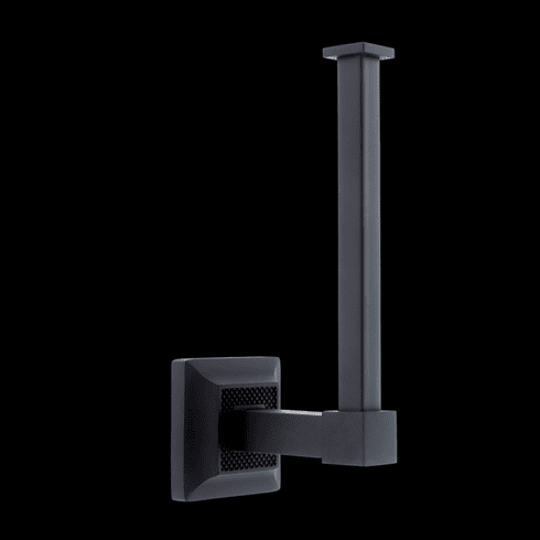 JVJ 25905 Luster Series Matte Black Euro Paper Holder,  Solid Brass