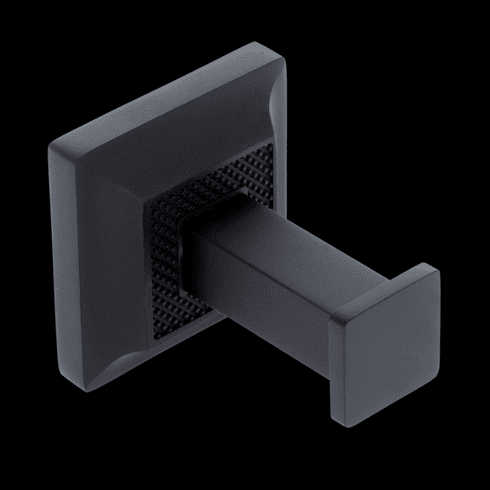 JVJ 25907 Luster Series Matte Black Finish Robe Hook,  Solid Brass