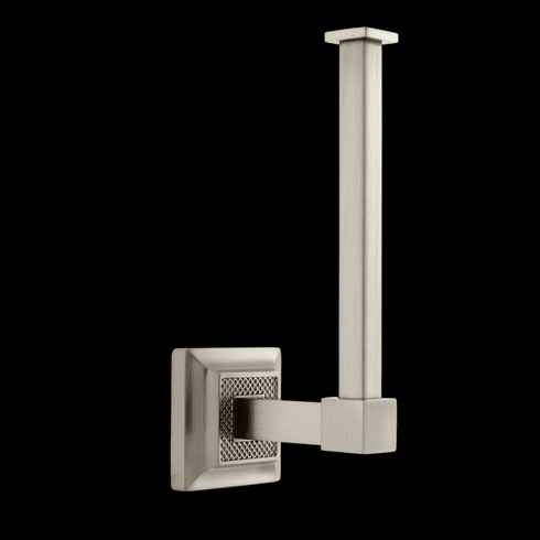 JVJ 26005 Luster Series Satin Nickel Euro Paper Holder,  Solid Brass