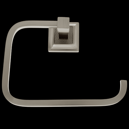 JVJ 26006 Luster Series Satin Nickel Finish Towel Ring,  Solid Brass