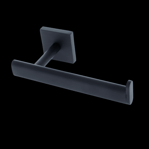 JVJ 26105 Messina Series Matte Black Finish Squared Euro Paper Holder C/S, Zinc & Stainless Steel