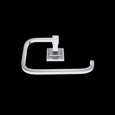 JVJ 26406 Luster Series Polished Chrome Finish Towel Ring,  Solid Brass