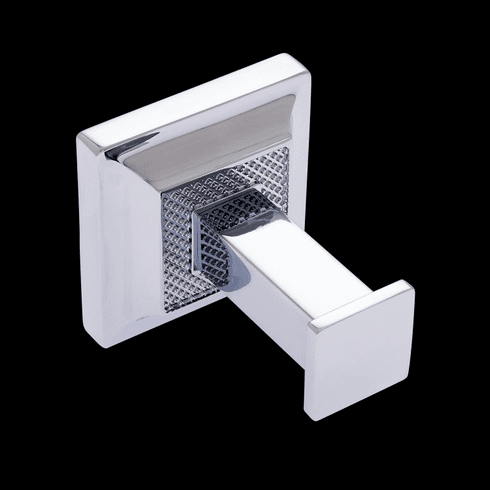 JVJ 26407 Luster Series Polished Chrome Finish Robe Hook,  Solid Brass