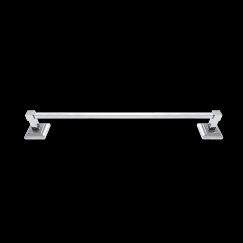 JVJ 26424 Luster Series Polished Chrome Finish 24" Towel Bar,  Solid Brass