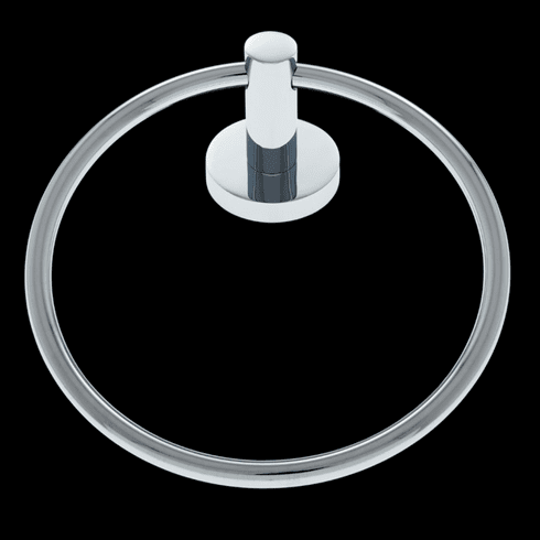 JVJ 27006 Murcia Series Polished Chrome Finish Towel Ring,  Zinc & Stainless Steel