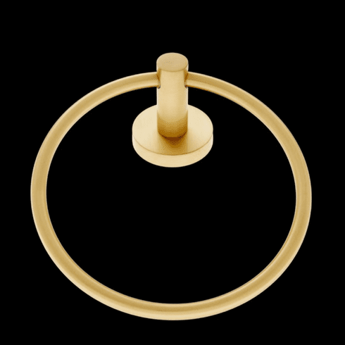 JVJ 27206 Murcia Series Satin Brass Finish Towel Ring, Zinc & Stainless Steel