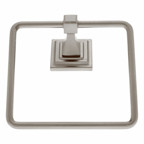 JVJ 28506 Gradus Series Satin Nickel Finish, Square Towel Ring