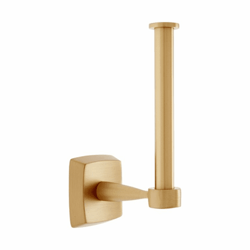 JVJ 29505 Serene Series Satin Brass Euro Paper Holder, Solid Brass