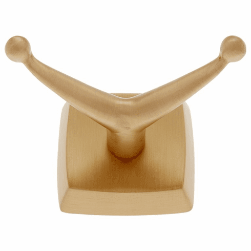JVJ 29507 Serene Series Satin Brass Finish Robe Hook, Solid Brass